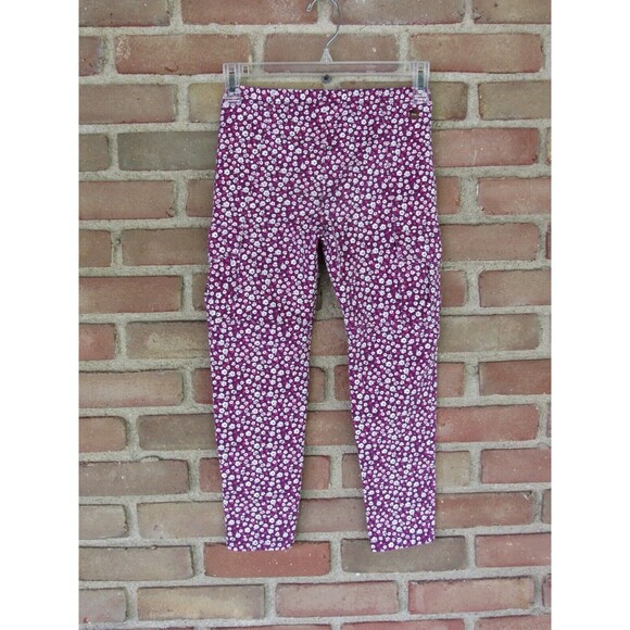 Tea Collection Girls Size 10 Pants Floral Purple Cargo Pockets Flowers 7F12221 - Picture 5 of 11